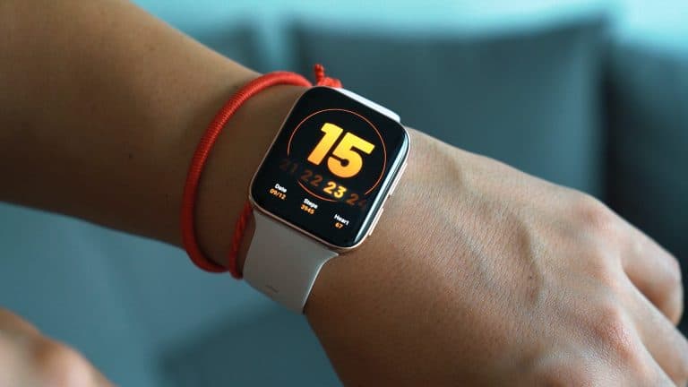 Fitness tracker worn on wrist